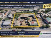 Venta Terreno urbano de 1.312 m2 en Villa Alemana.