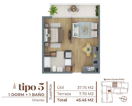 Moderno y comodo Departamento 1D1B Villa Alemana cercana a Metro Valpo. - Imagen 21