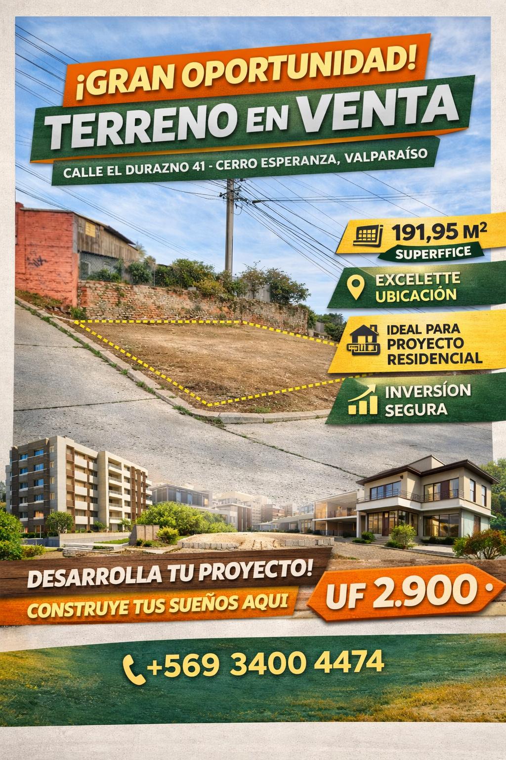 Oportunidad Venta Terreno de 190,95 m2 en C° Esperanza Valparaíso - Imagen 8