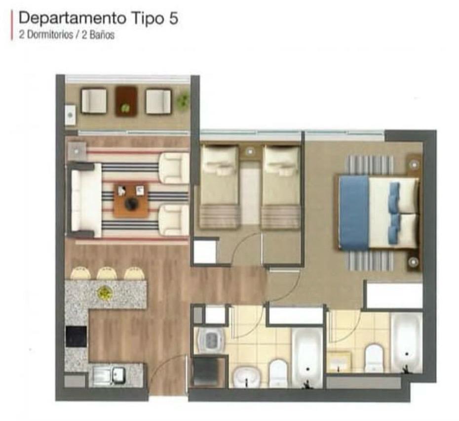 Arriendo Depto 2D2B Sector Parque Ingles Valparaiso - Imagen 12
